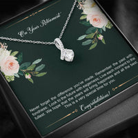 Load image into Gallery viewer, Retirement Gifts, Special Time, Happy Retirement Alluring Beauty Necklace For Women, Retirement Party Favor From Friends Coworkers
