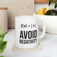 Load image into Gallery viewer, Math Nerd Formula Gifts - Funny Coffee Mug - Avoid Negativity - For Men Women
