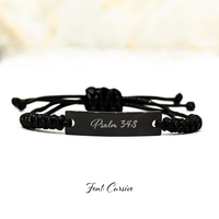 Load image into Gallery viewer, Personalized Bible Verse Rope Bracelet Gift for Men Women, Religious Bracelet Customized Gift, Christian Gifts
