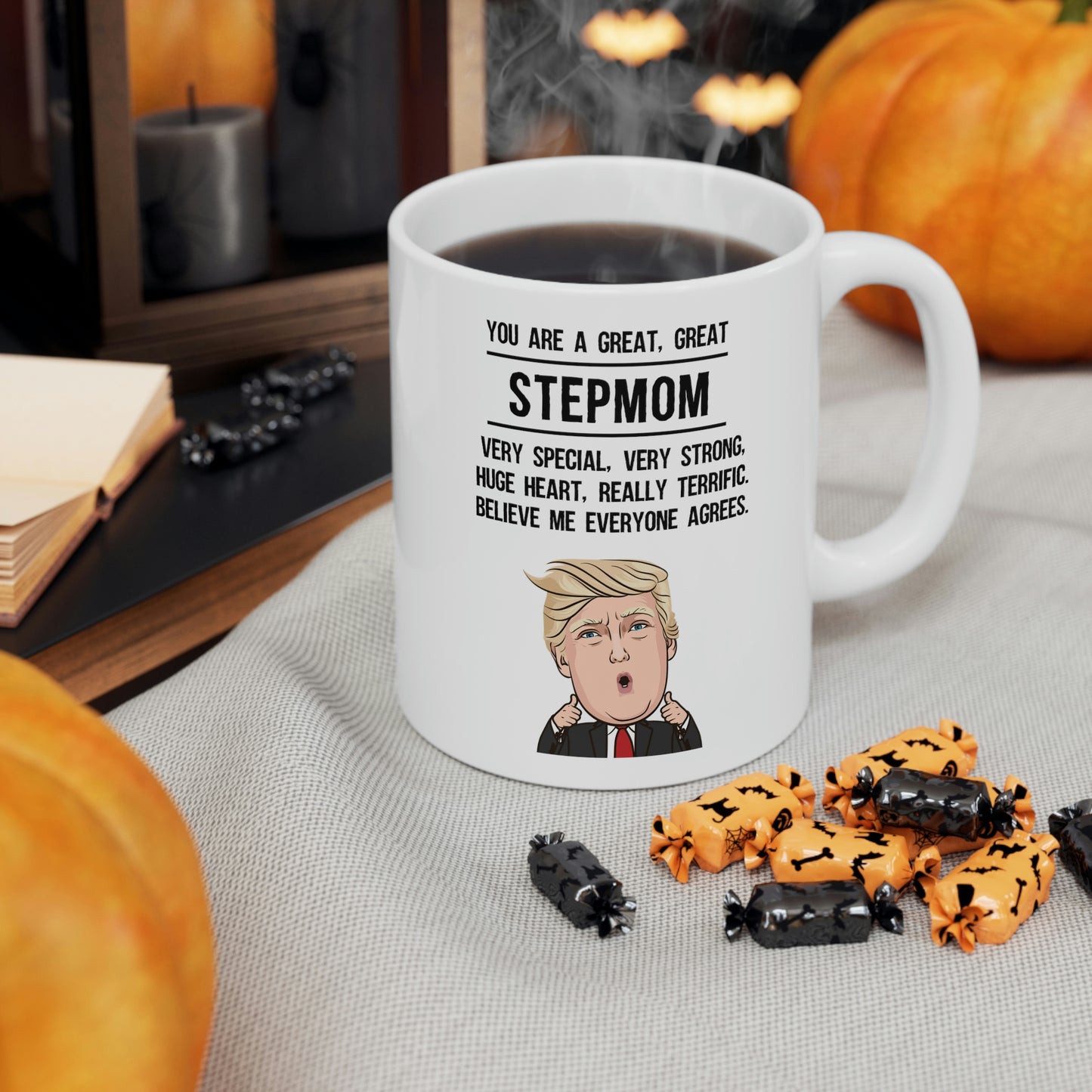 Trump Stepmom 11oz Coffee Mug - Funny Novelty Mother Gifts - Sarcasm Birthday Christmas Gift For Family