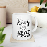 Load image into Gallery viewer, King Of The Leaf Blower - Gardening White Coffee Mug, Tea Cup
