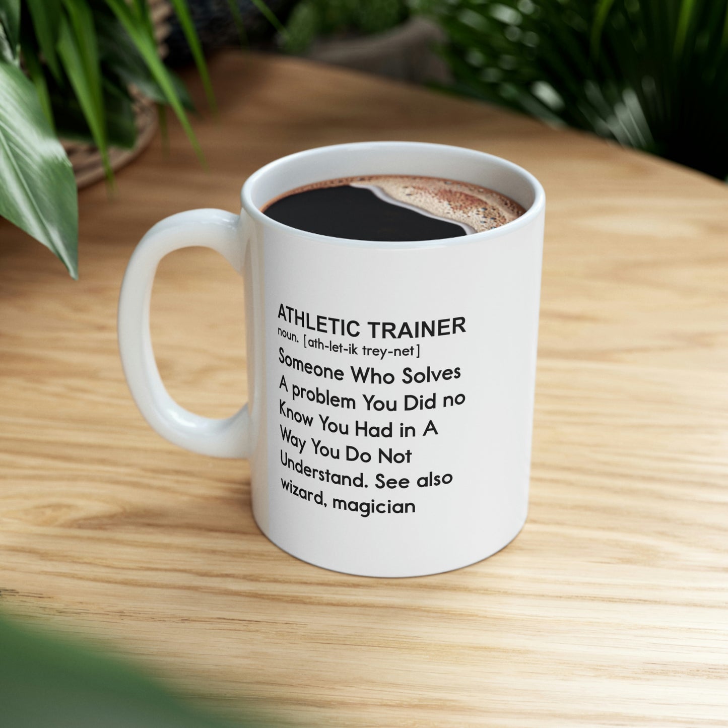 Funny Athletic Trainer Coffee Mug - ATHLETIC TRAINER Meaning - Sport Training Gifts For Men Women