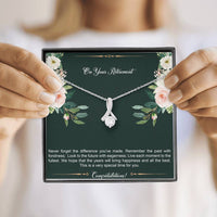 Load image into Gallery viewer, Retirement Gifts, Special Time, Happy Retirement Alluring Beauty Necklace For Women, Retirement Party Favor From Friends Coworkers
