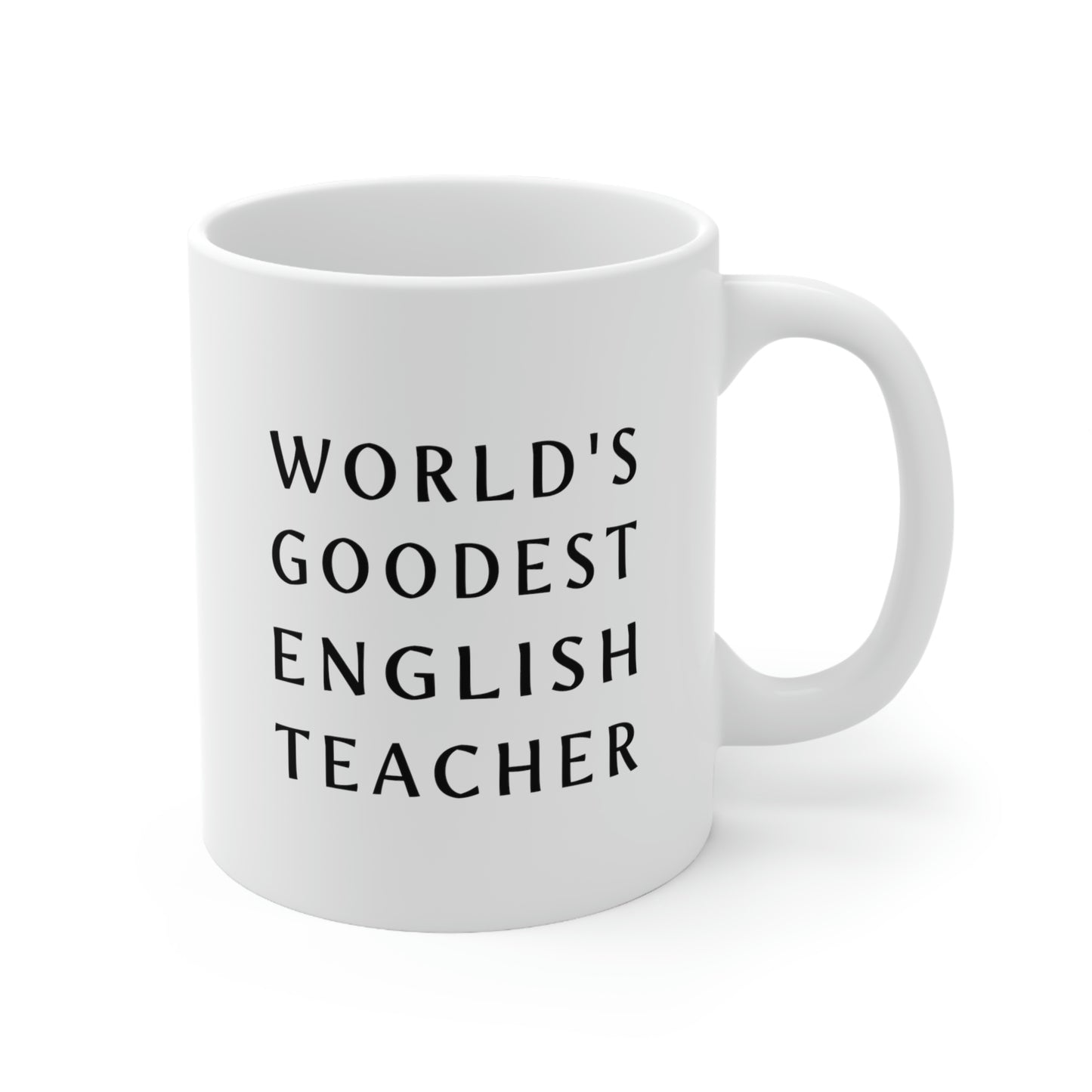 Funny English Teacher Coffee Mug - World's goodest English Teacher Cup - Fun Gifts for Best Expletive Grammar