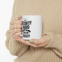 Load image into Gallery viewer, Funny Security guard Coffee Mug - My Level Of Sarcasm Cup - Unique Birthday Gifts for Mom and Dad
