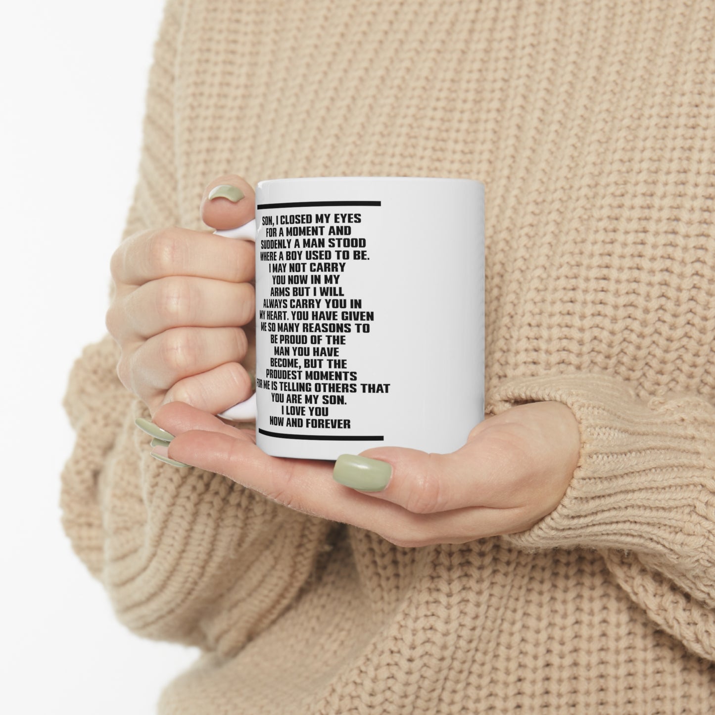 Son, I Closed My Eyes For A Moment And Suddenly A Man Stood Where A Boy Used To Be - Veteran White Coffee Mug, Tea Cup