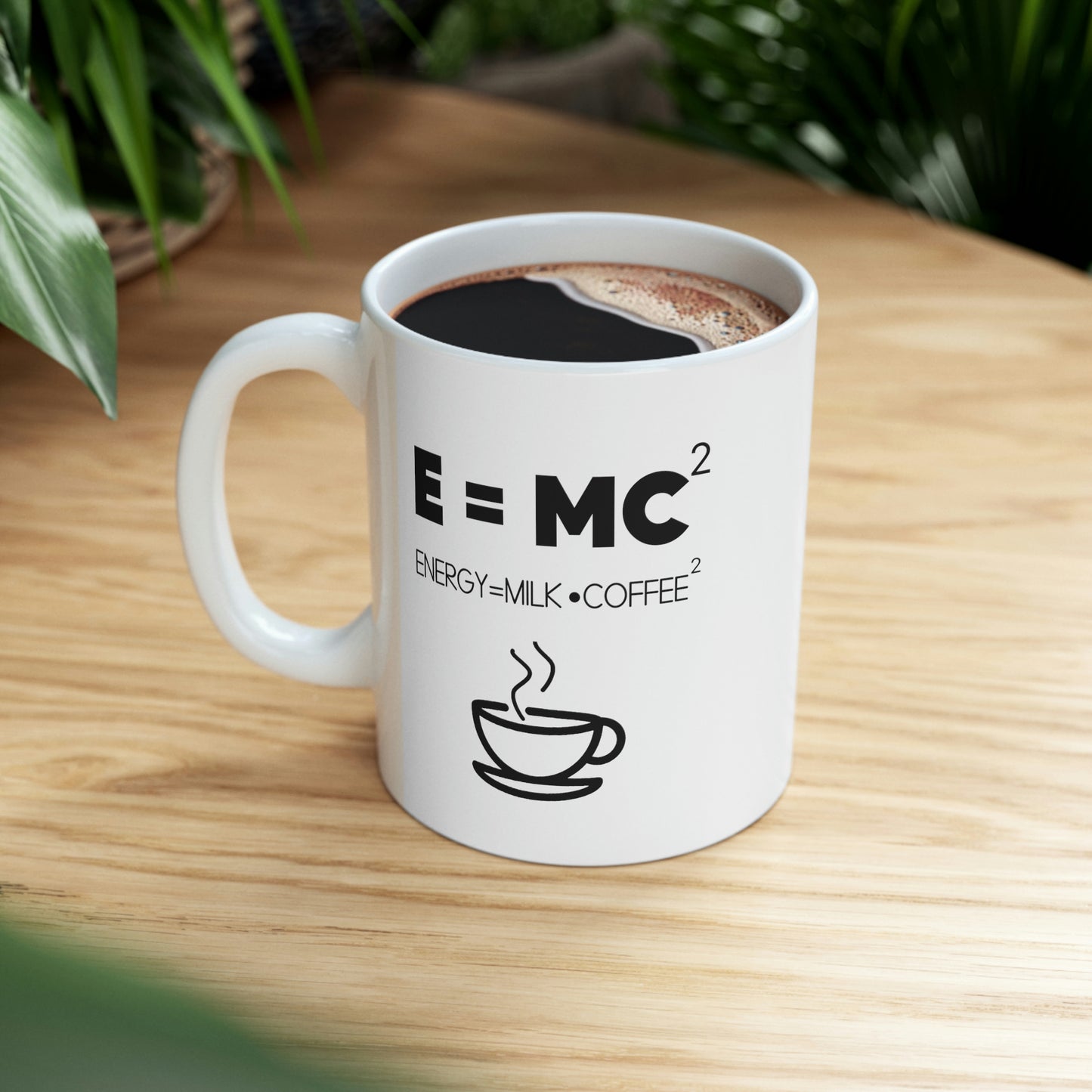 Funny Math Teacher Mug - E=Mc2 11oz White Coffee Mug, Tea Cup Best Gifts For Math Teacher