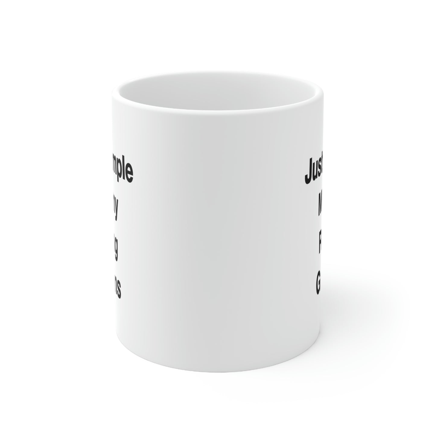 Just A Simple Mommy Raising Gremlins 11oz 15oz Mug, Mommy Present From Daughter, Fun Cup For Mom