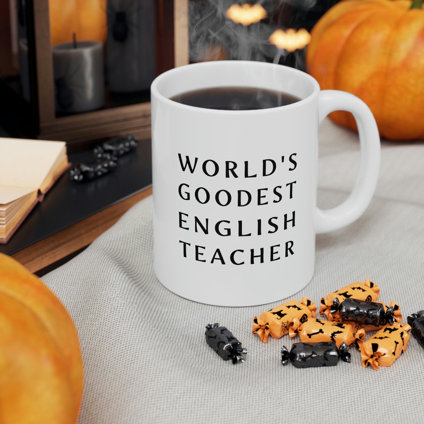 Funny English Teacher Coffee Mug - World's goodest English Teacher Cup - Fun Gifts for Best Expletive Grammar