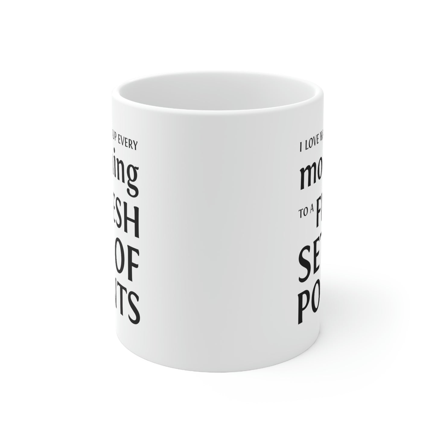 Keto Diet Coffee Mug - I love waking up to a fresh set of points Cup - Fun Gifts for Dieting Men Women
