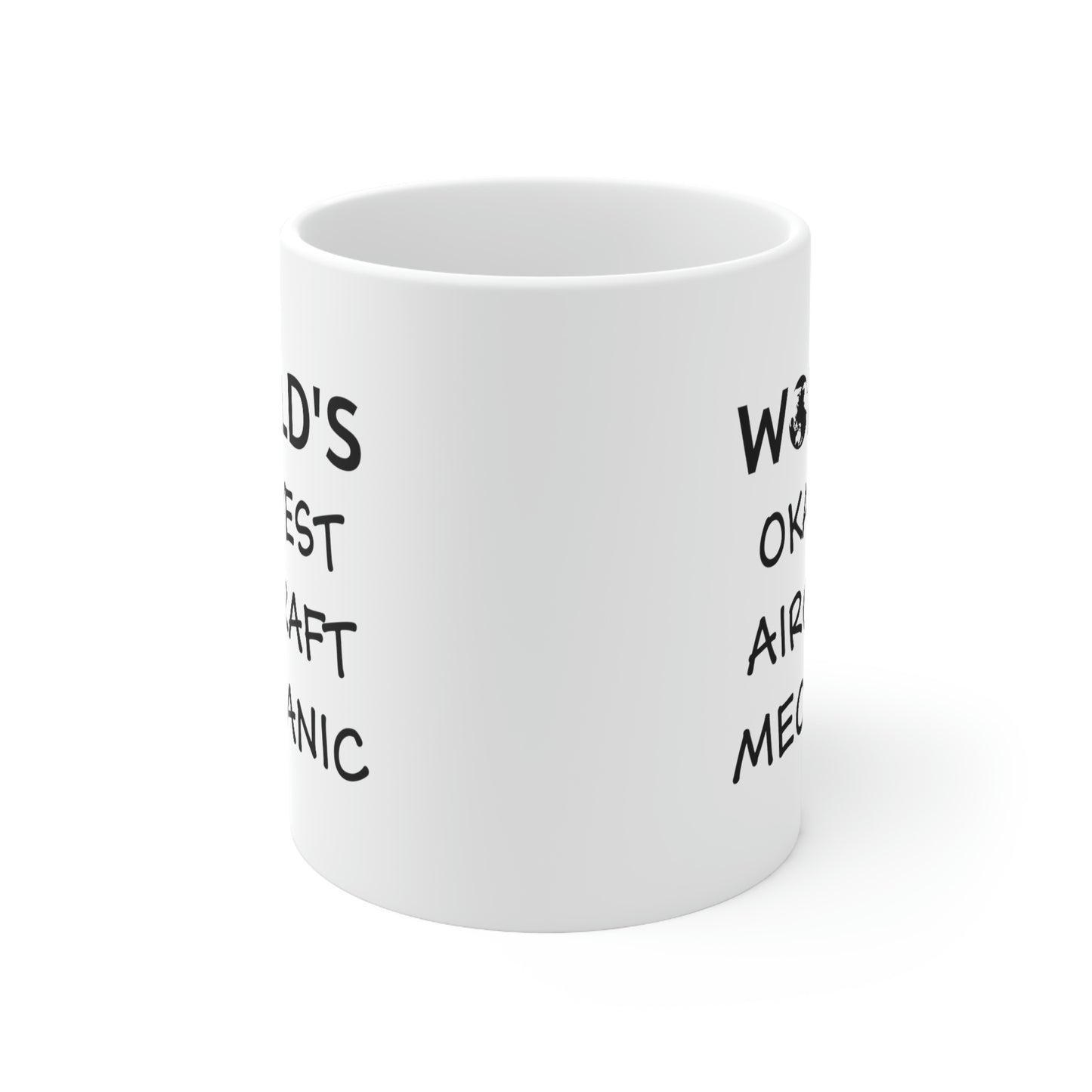 World’s Okayest Aircraft Mechanic - Coffee Mug For Aircraft Mechanic