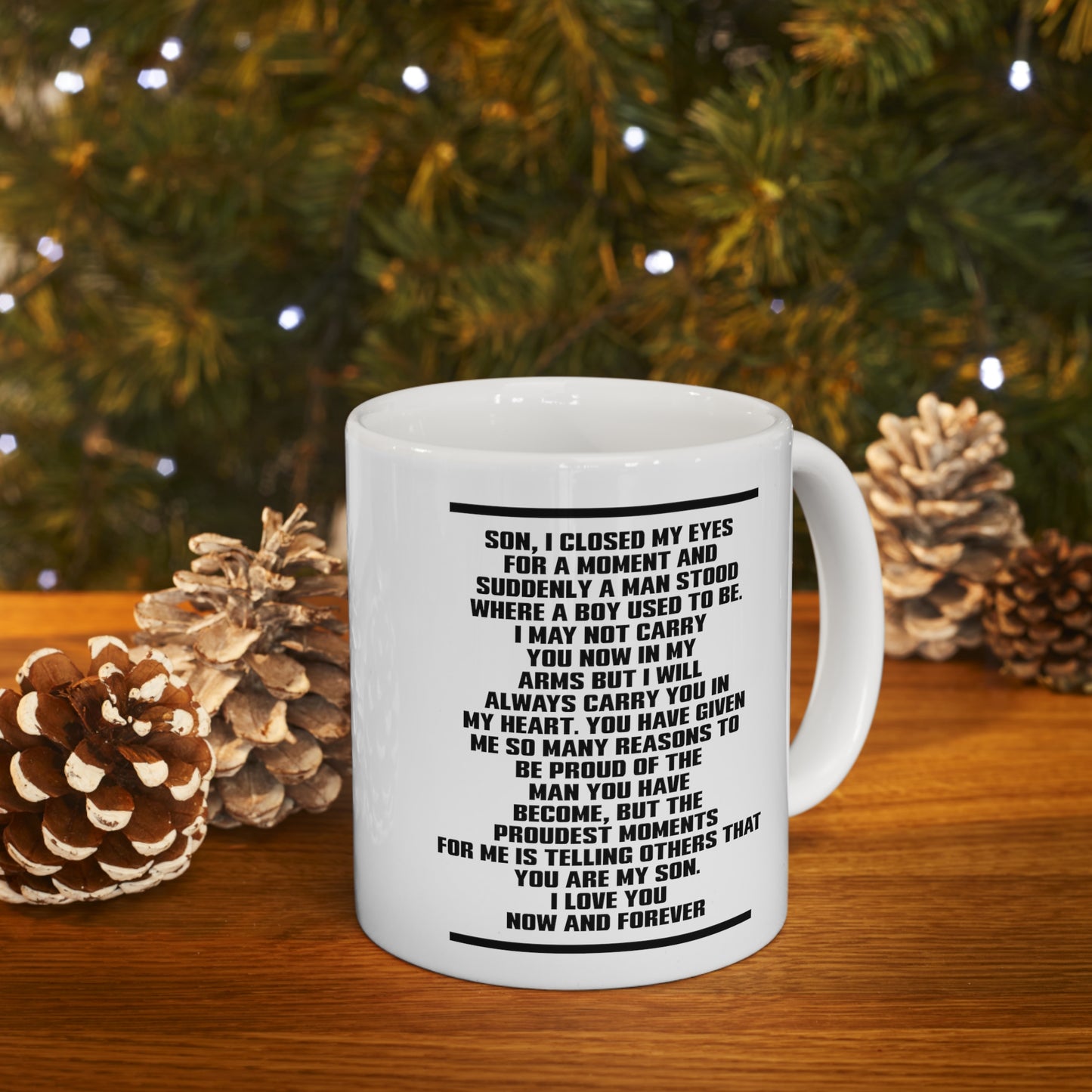 Son, I Closed My Eyes For A Moment And Suddenly A Man Stood Where A Boy Used To Be - Veteran White Coffee Mug, Tea Cup