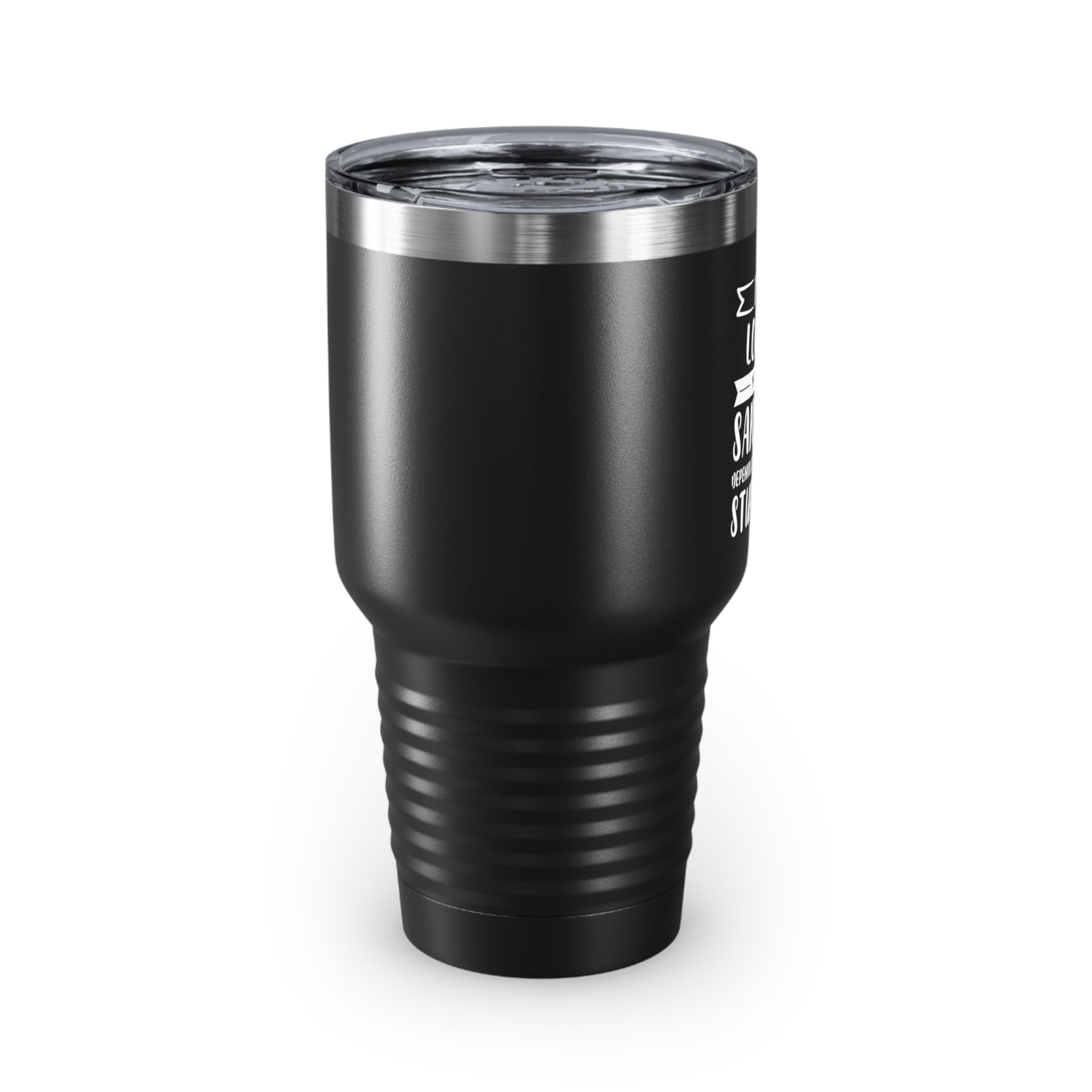 Funny Logger Black Stainless Steel Tumbler - My Level of Sarcasm Travel Mug - Birthday Gifts For Coworkers, Colleagues, Men, Women, Mom, Dad