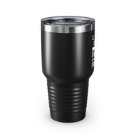 Load image into Gallery viewer, Funny Logger Black Stainless Steel Tumbler - My Level of Sarcasm Travel Mug - Birthday Gifts For Coworkers, Colleagues, Men, Women, Mom, Dad
