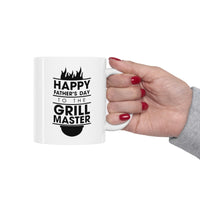 Load image into Gallery viewer, Happy Father’s Day to the Grill Master Mug - Father’s Day Gift From Daughter Ceramic Coffee Cup
