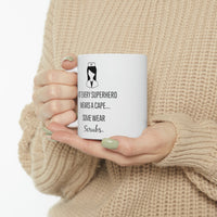 Load image into Gallery viewer, Nurse Practitioner Gifts For Women, Not Every Superhero Wears A Cape, Some Wear Scrubs, Funny Nurse Coffee Mug, Graduation Gifts for Registered Nurse, Future Nurse Cups
