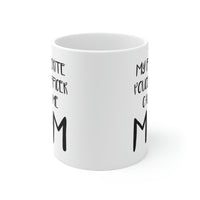 Load image into Gallery viewer, Police Officer Gifts for Mom, Police Mom Mug, My Favorite Police Officer Calls Me Mom, Police Academy Graduation Gifts, Birthday Christmas White Coffee Cup For Mother Coworker

