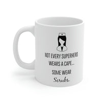 Load image into Gallery viewer, Nurse Practitioner Gifts For Women, Not Every Superhero Wears A Cape, Some Wear Scrubs, Funny Nurse Coffee Mug, Graduation Gifts for Registered Nurse, Future Nurse Cups
