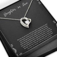 Load image into Gallery viewer, To My Daughter-in-law Gifts, You Are A Blessing, Forever Love Heart Necklace For Women, Birthday Present Idea From Mother-in-law
