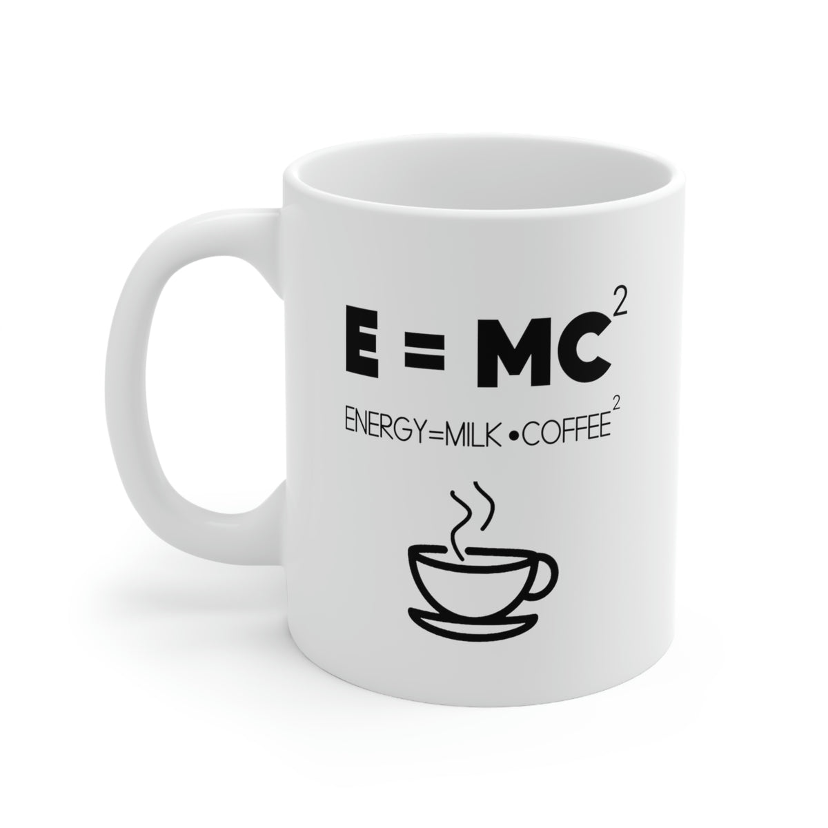 Funny Math Teacher Mug - E=Mc2 11oz White Coffee Mug, Tea Cup Best Gifts For Math Teacher