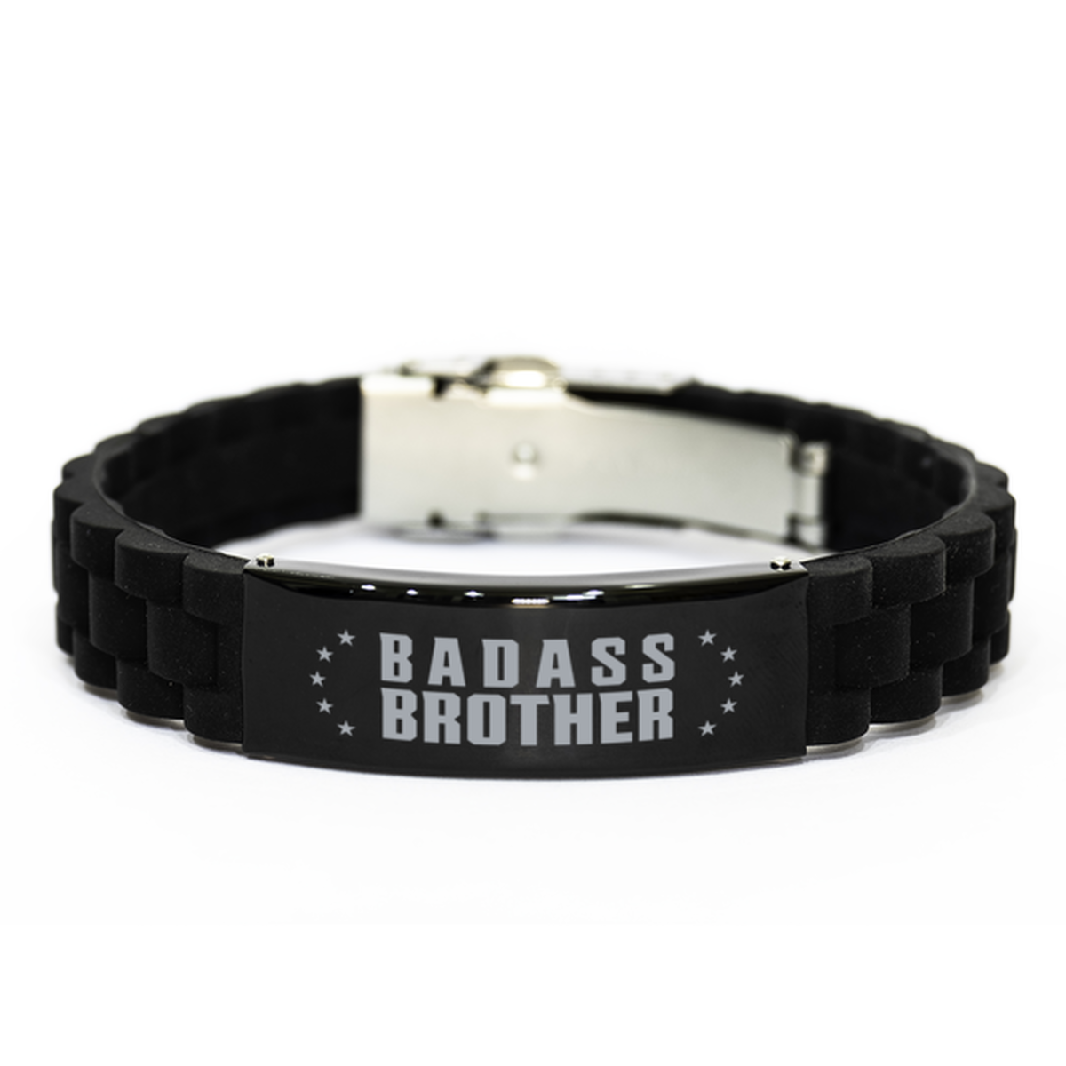 Brother Black Bracelet, Badass Brother, Funny Family Gifts For Brother From Brother Sister
