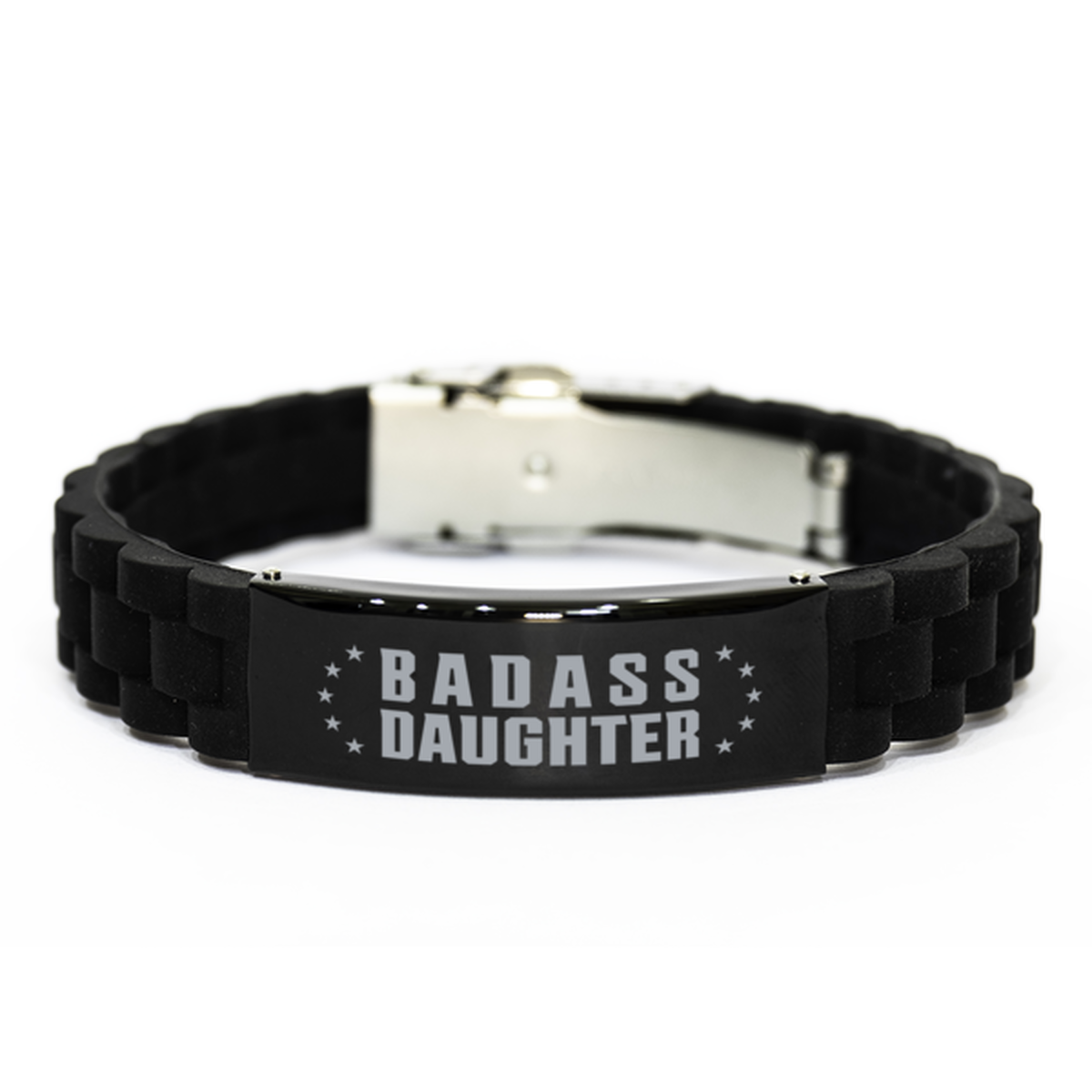 Daughter Black Bracelet, Badass Daughter, Funny Family Gifts For Daughter From Mom Dad