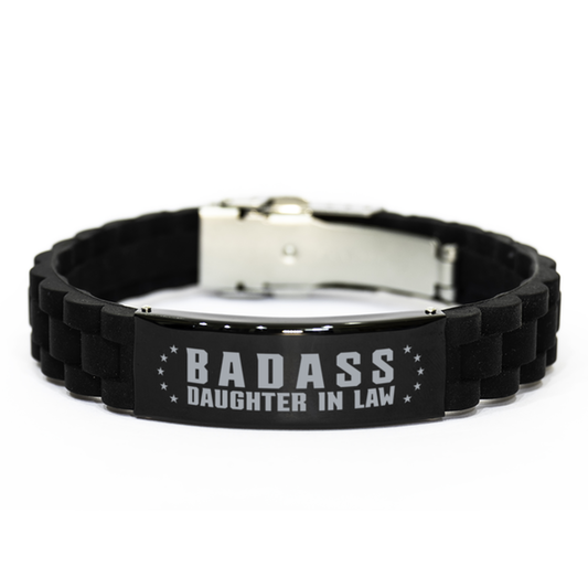 Daughter in law Black Bracelet, Badass Daughter in law, Funny Family Gifts For Daughter in law From Mother Father In Law