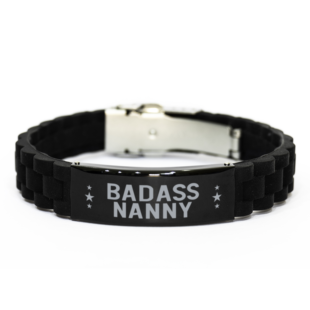 Nanny Black Bracelet, Badass Nanny, Funny Family Gifts For Nanny From Granddaughter Grandson