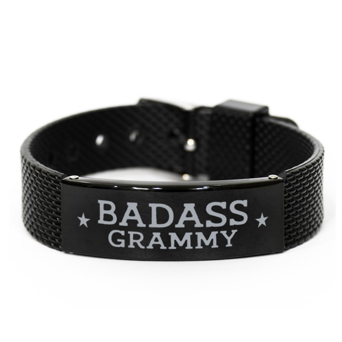 Grammy Black Shark Mesh Bracelet, Badass Grammy, Funny Family Gifts For Grammy From Granddaughter Grandson