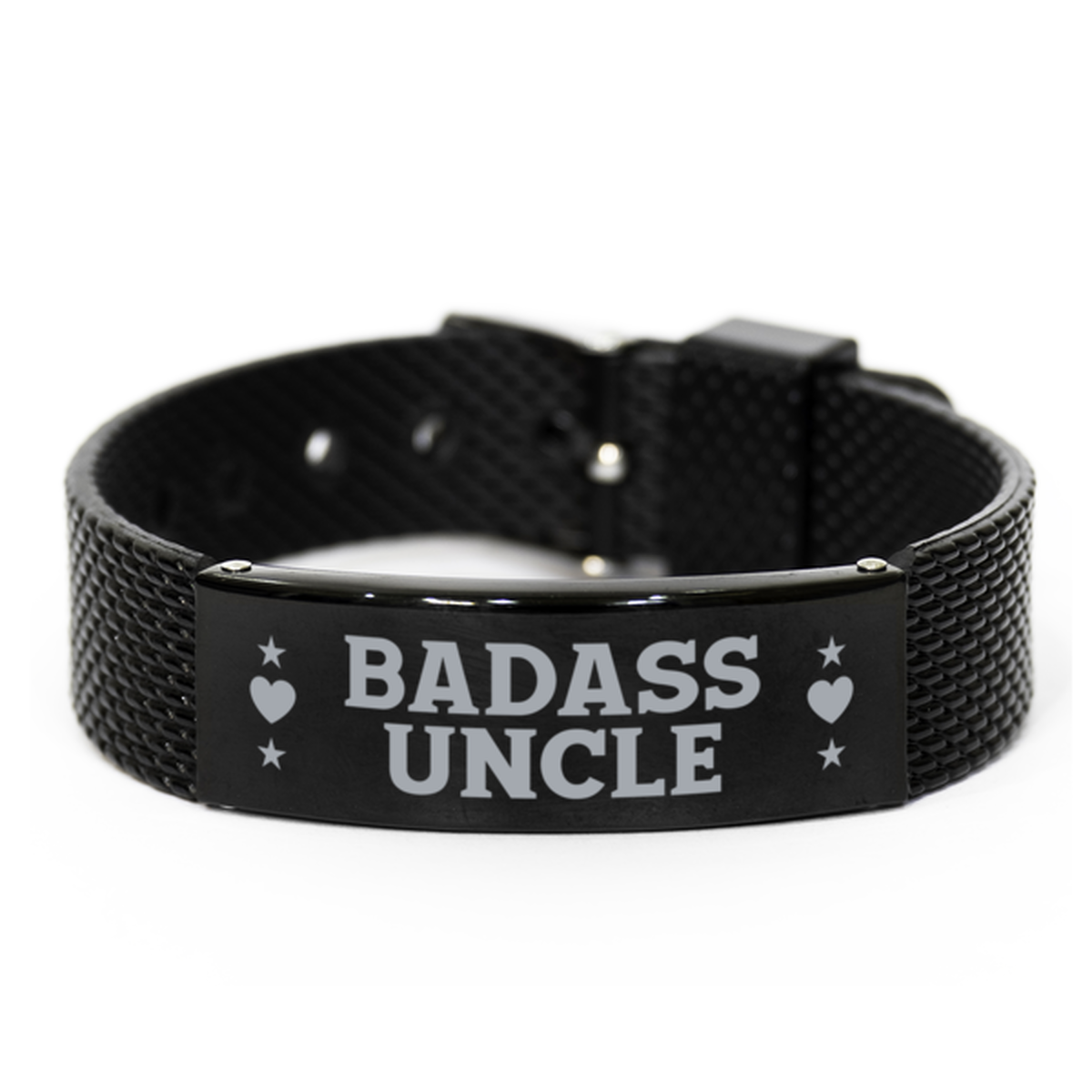 Uncle Black Shark Mesh Bracelet, Badass Uncle, Funny Family Gifts For Uncle From Nephew Niece