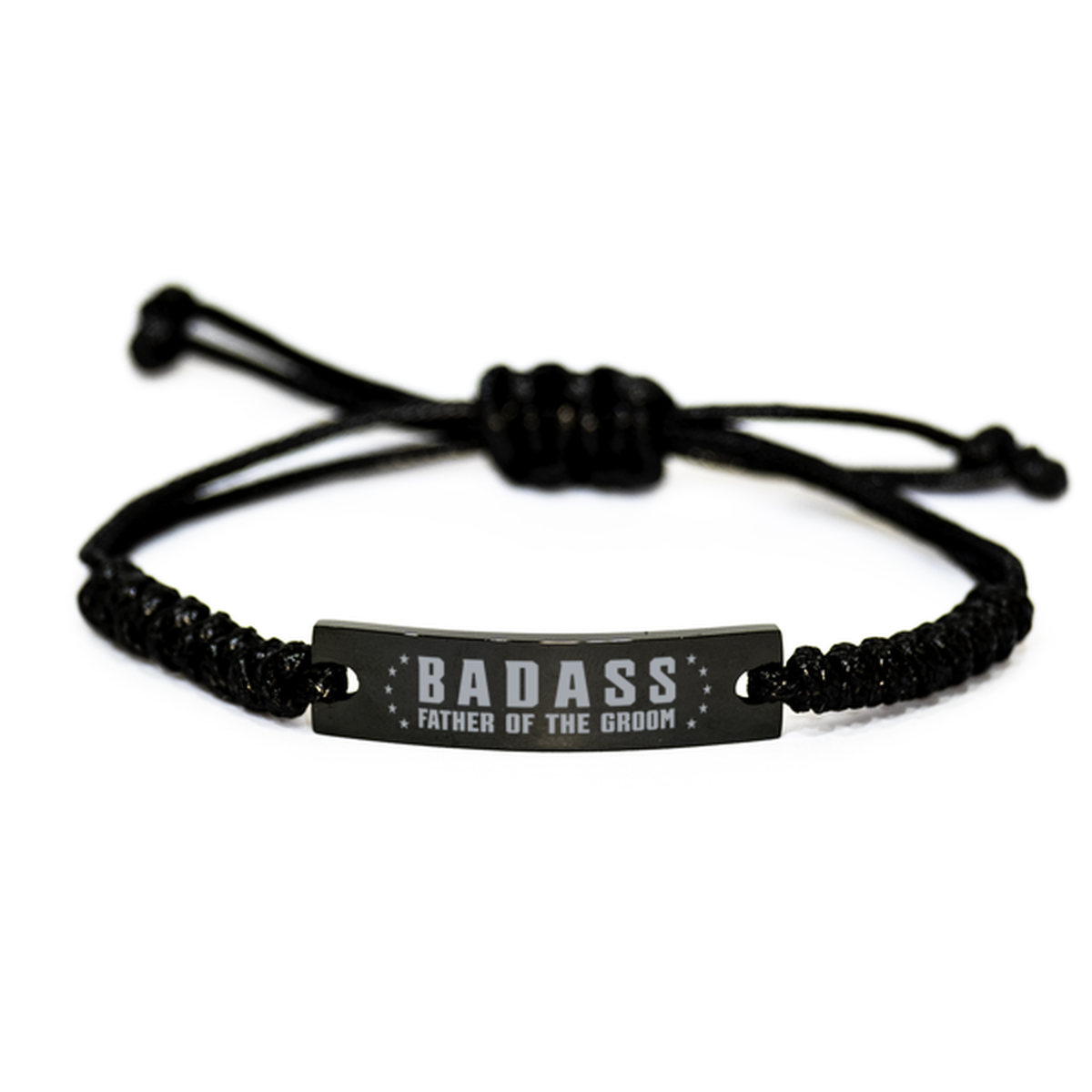 Father of the groom Rope Bracelet, Badass Father of the Broom, Funny Family Gifts For Father of the groom From Son Daughter