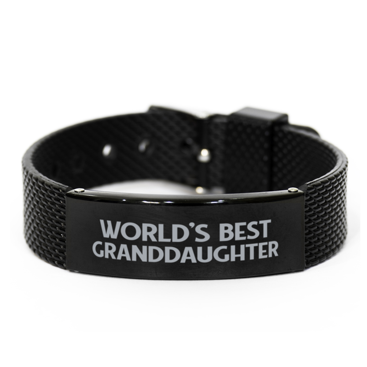 World's Best Granddaughter Gifts, Gag Engraved Bracelet For Granddaughter, Best Family Gifts For Women
