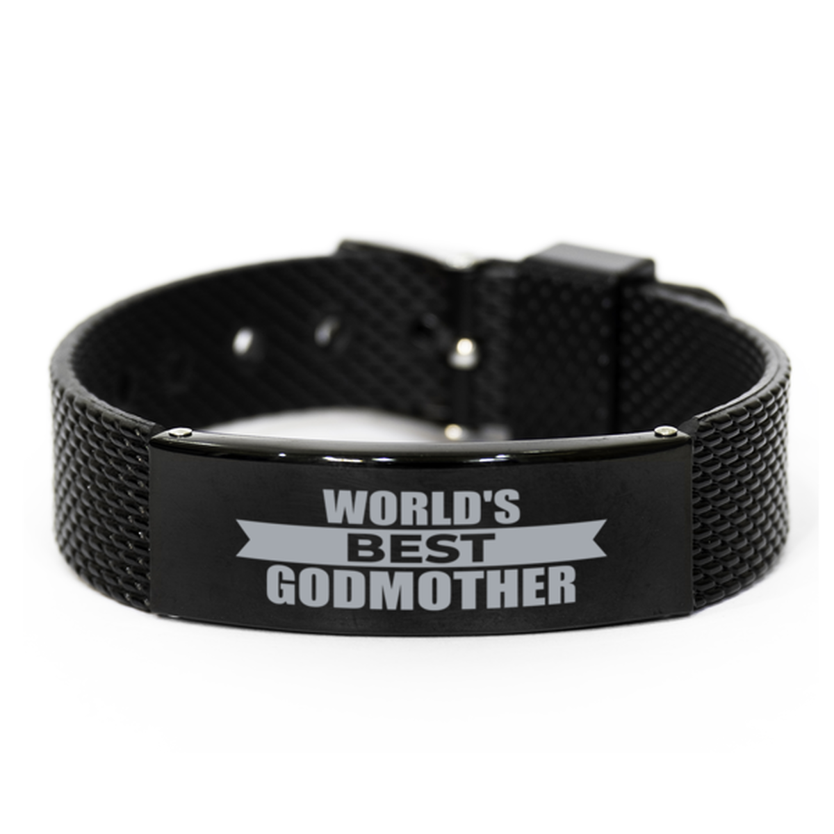 World's Best Godmother Gifts, Gag Engraved Bracelet For Godmother, Best Family Gifts For Women