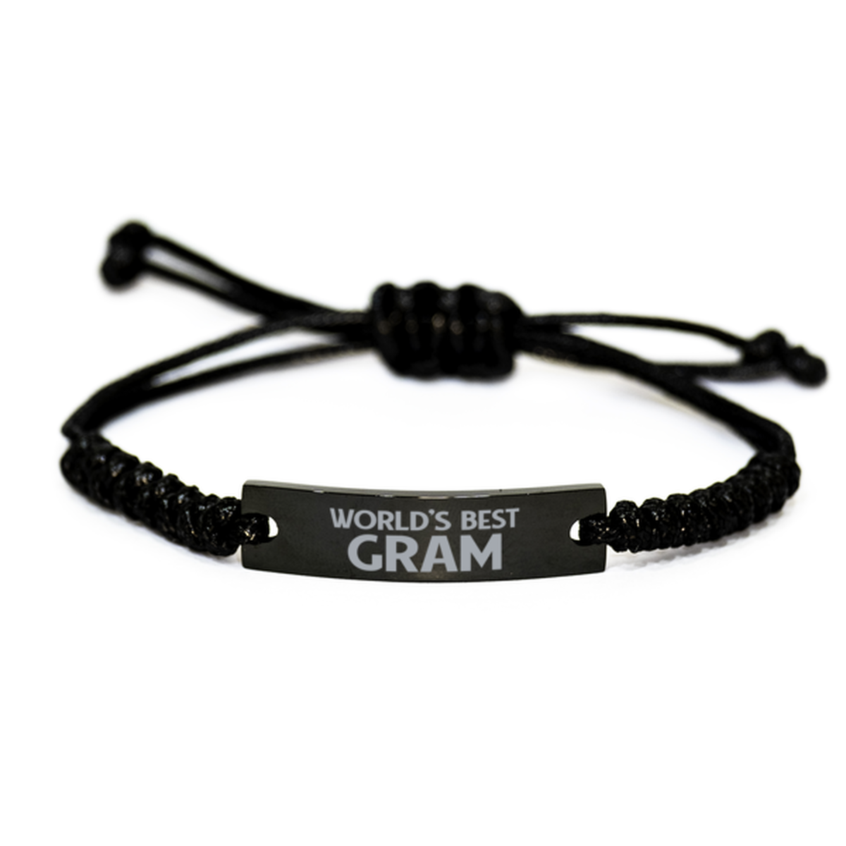 World's Best Gram Gifts, Funny Engraved Rope Bracelet For Gram, Birthday Family Gifts For Women
