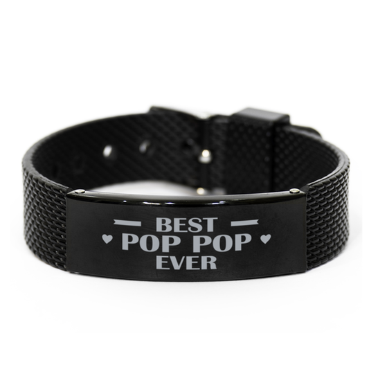 Best Pop Pop Ever Pop Pop Gifts, Gag Engraved Bracelet For Pop Pop, Best Family Gifts For Men