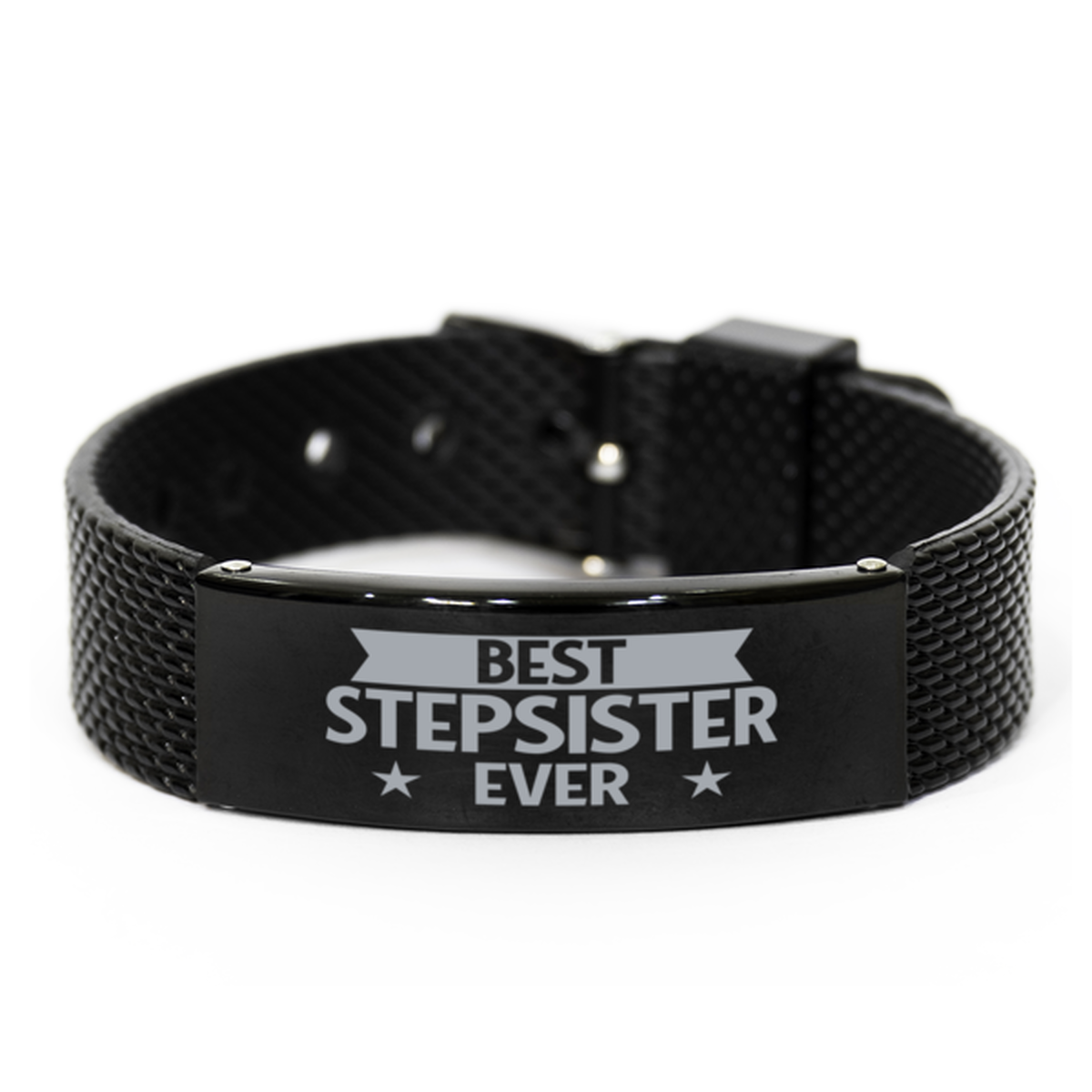 Best Stepsister Ever Stepsister Gifts, Gag Engraved Bracelet For Stepsister, Best Family Gifts For Women