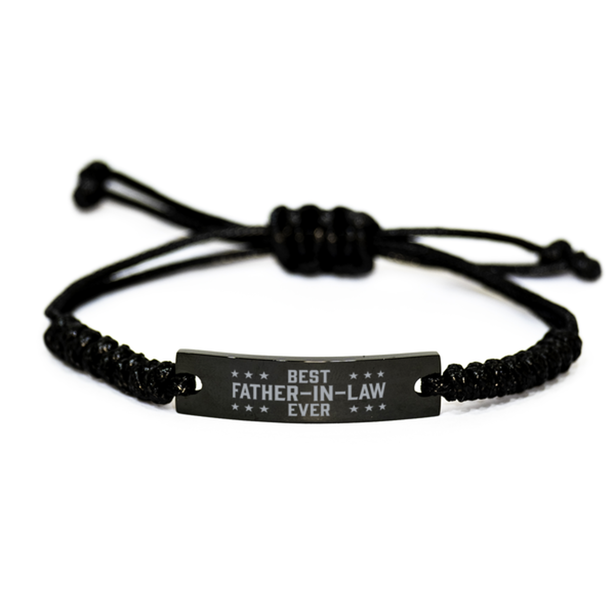 Best Father-in-law Ever Father-in-law Gifts, Funny Engraved Rope Bracelet For Father-in-law, Birthday Family Gifts For Men