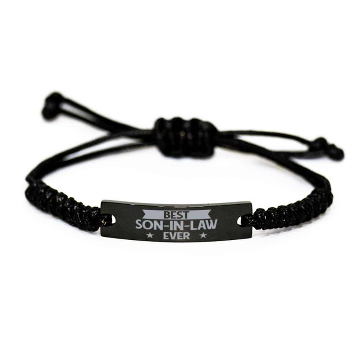 Best Son-in-law Ever Son-in-law Gifts, Funny Engraved Rope Bracelet For Son-in-law, Birthday Family Gifts For Men