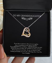 Load image into Gallery viewer, To My Granddaughter Gifts, Keep Me In Your Heart, Love Dancing Necklace For Women, Birthday Jewelry Gifts From Grandma

