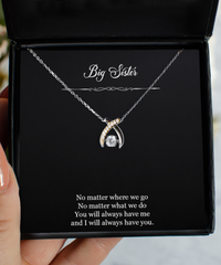 Load image into Gallery viewer, To My Sister Gifts, Big Sister, Wishbone Dancing Necklace For Women, Birthday Jewelry Gifts From Sister
