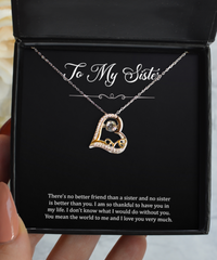 Load image into Gallery viewer, To My Sister Gifts, I Am Thankful To Have You, Love Dancing Necklace For Women, Birthday Jewelry Gifts From Sister
