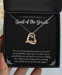 Load image into Gallery viewer, Aunt Of The Bride Gifts, An Important Person To Me, Love Dancing Necklace For Women, Wedding Day Thank You Ideas From Bride
