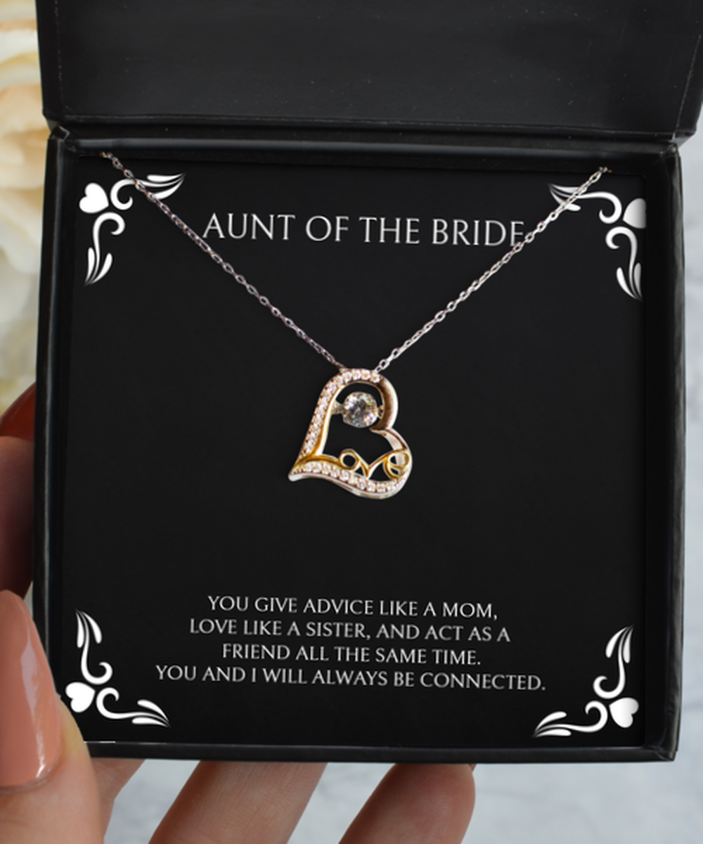 Aunt Of The Bride Gifts, You Give Advice Like A Mom, Love Dancing Necklace For Women, Wedding Day Thank You Ideas From Bride