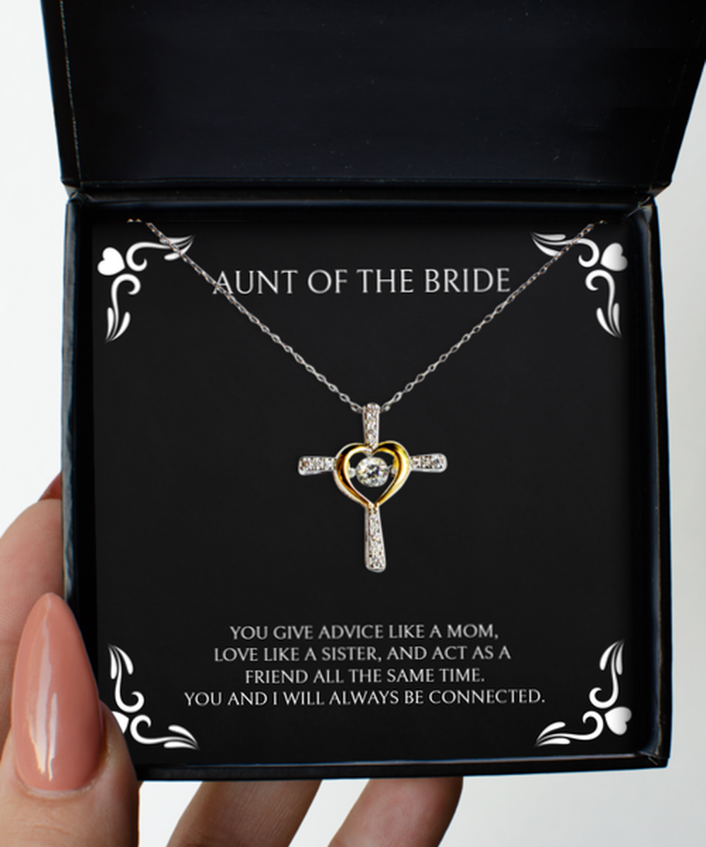 Aunt Of The Bride Gifts, You Give Advice Like A Mom, Cross Dancing Necklace For Women, Wedding Day Thank You Ideas From Bride