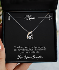 Load image into Gallery viewer, To My Mom Gifts, I Have Loved You My Whole Life, Wishbone Dancing Necklace For Women, Birthday Jewelry Gifts From Daughter
