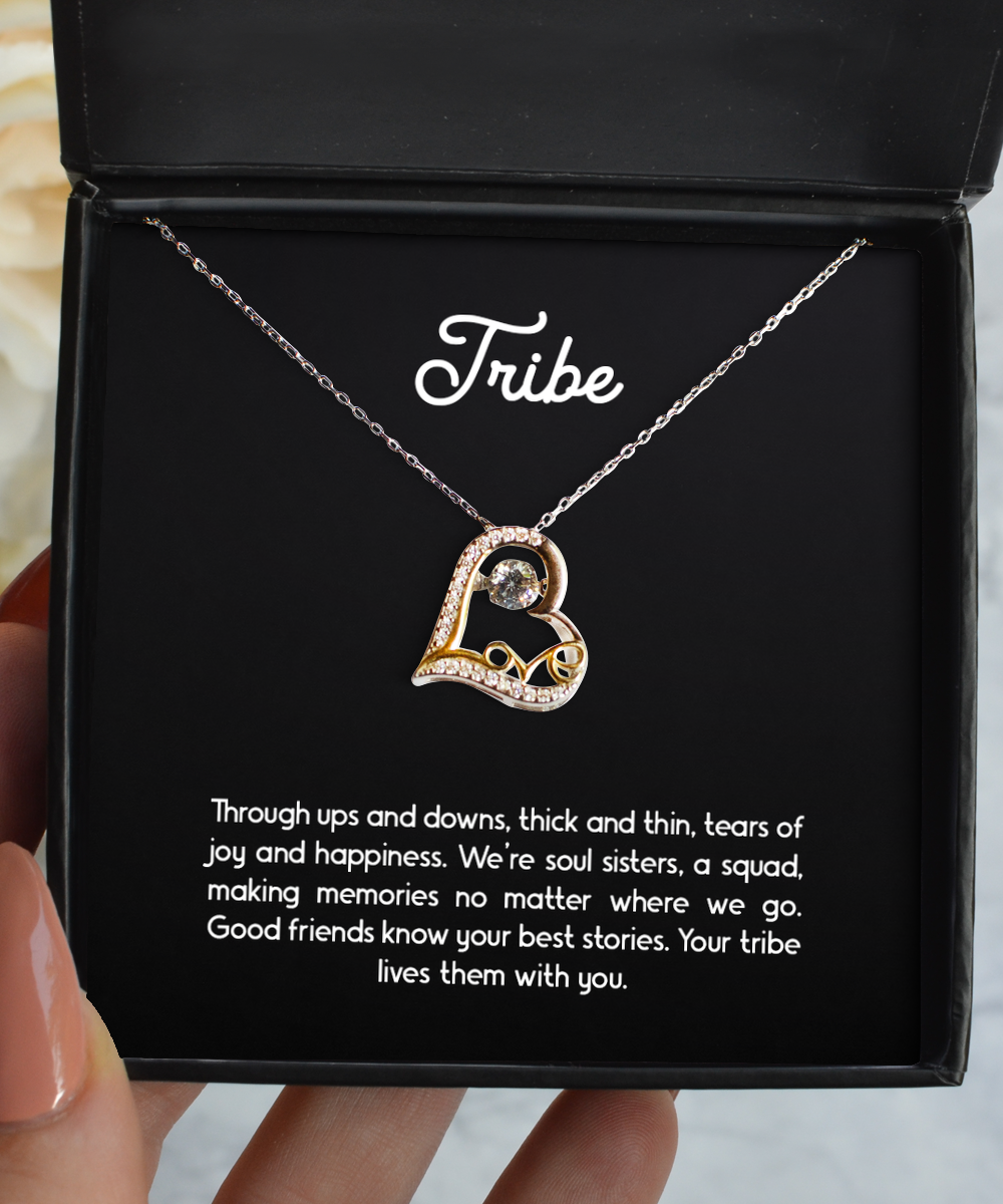 To My Best Friend  Gifts, Tribe, Love Dancing Necklace For Women, Birthday Jewelry Gifts From Soul Sister