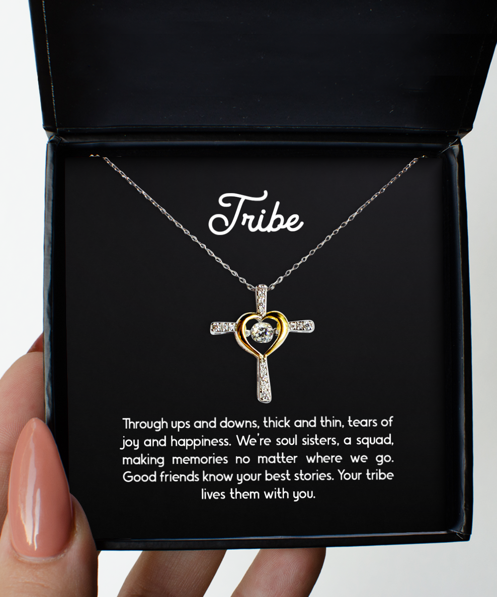 To My Best Friend  Gifts, Tribe, Cross Dancing Necklace For Women, Birthday Jewelry Gifts From Soul Sister
