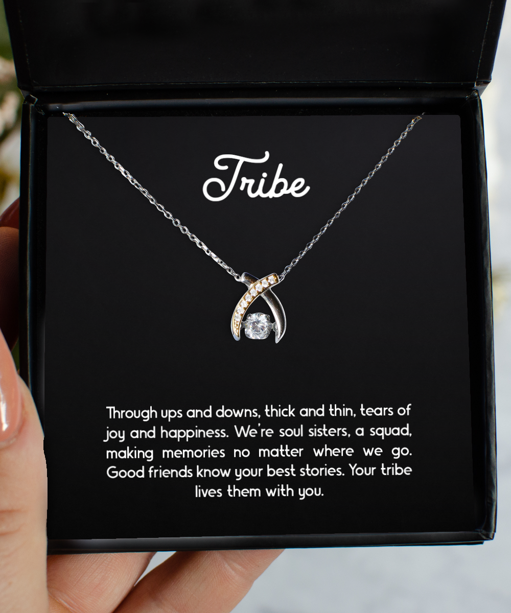 To My Best Friend  Gifts, Tribe, Wishbone Dancing Necklace For Women, Birthday Jewelry Gifts From Soul Sister
