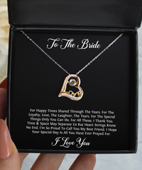 Load image into Gallery viewer, Bride Gifts, I&#39;m So Proud To Call You My Best Friend, Love Dancing Necklace For Women, Wedding Day Thank You Ideas From Best Friend
