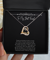 Load image into Gallery viewer, To My Friend Gifts, I&#39;d Be Lost Without You, Love Dancing Necklace For Women, Birthday Jewelry Gifts From Bestie
